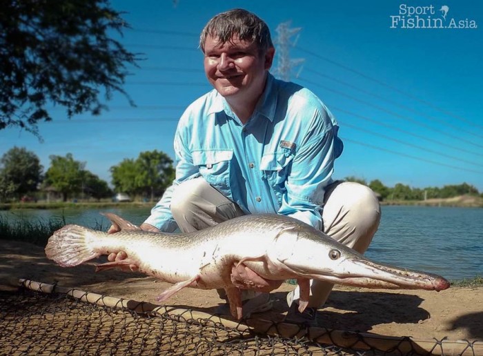 The alligator gar can be a dangerous fish to handle