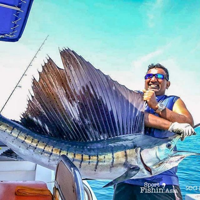 David Gurupatham aboard the Sea Urchin