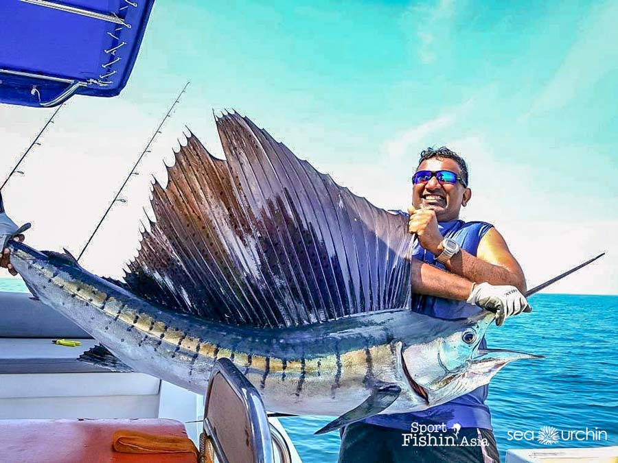 David Gurupatham aboard the Sea Urchin