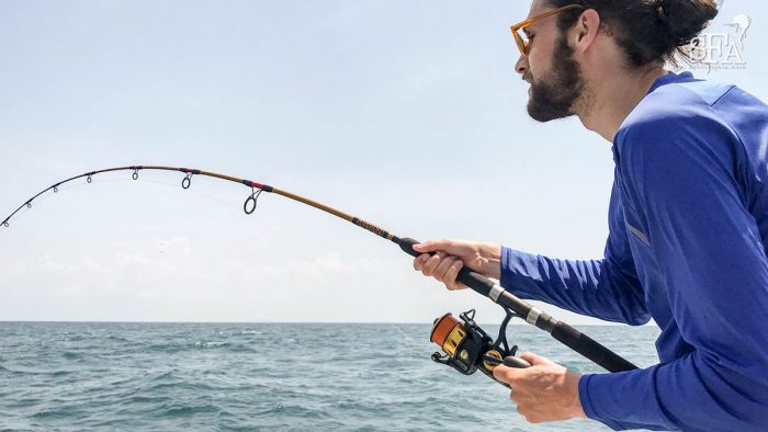 Tor battling his first sailfish