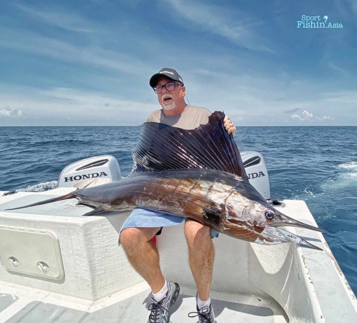 Brian's next sailfish was even bigger!