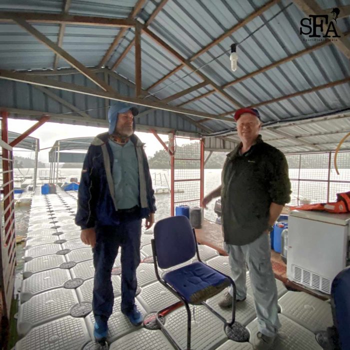 Stopping at the checkpoint to have our temperature checked before fishing commence!