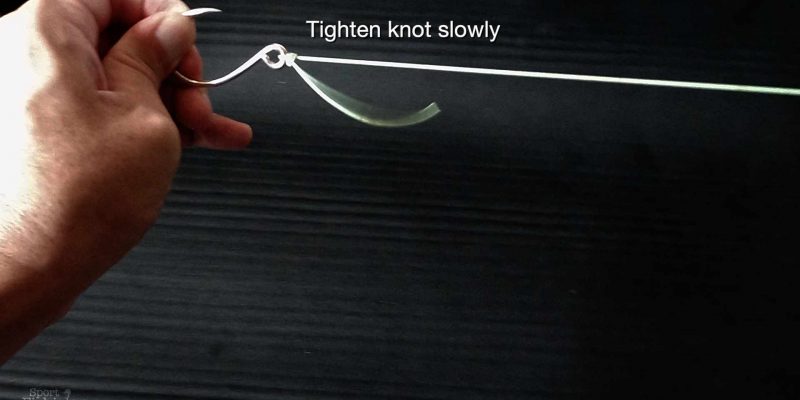 Quickest easy fishing knot