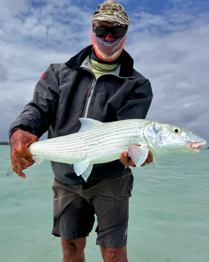 Tim with a big cocos bonefish
